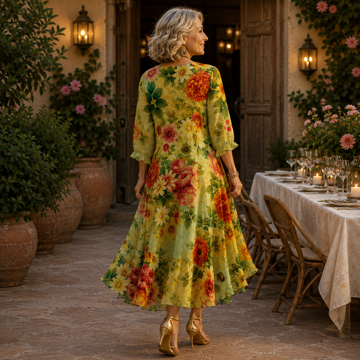 Janessa | Effortless Floral Midi Dress πΏ